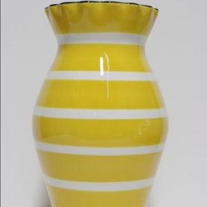 RETIRED Coton colors yellow striped vase
